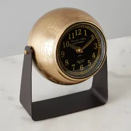Jiffy Matte Antique Brass Clock
