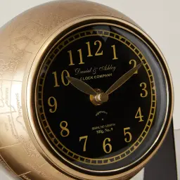 Jiffy Matte Antique Brass Clock