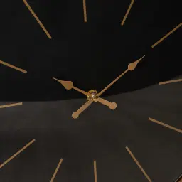 Miriam Matte Antique Brass Croc Pattern Wall Clock