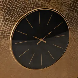 Miriam Matte Antique Brass Croc Pattern Wall Clock