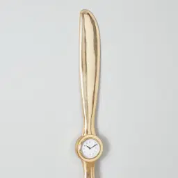 Time Keeper Matte Antique Brass Wall Clock