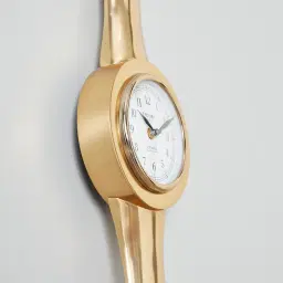 Time Keeper Matte Antique Brass Wall Clock