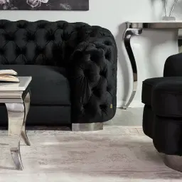 Kelly Emerald Green Velvet 2-Seater Sofa - Gold Legs