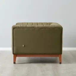 Astoria III Olive Green Velvet Occasional Chair