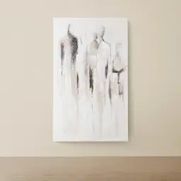 The Selves Neutral Colours Abstract Painting