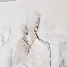 The Selves Neutral Colours Abstract Painting