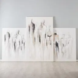 The Selves Neutral Colours Abstract Painting