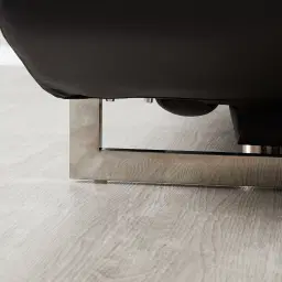 Elena Black Leather 3-Seater Electric Recliner