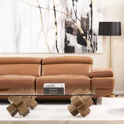 Elena Savannah Brown Leather 3-Seater Electric Recliner