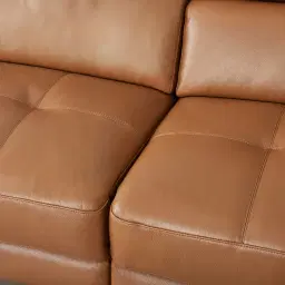 Elena Savannah Brown Leather 3-Seater Electric Recliner