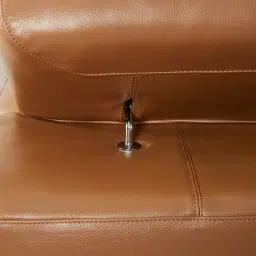 Elena Savannah Brown Leather 2-Seater Electric Recliner