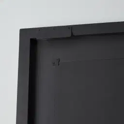 Artemis Black and Gold Carved Wooden Rectangle Mirror