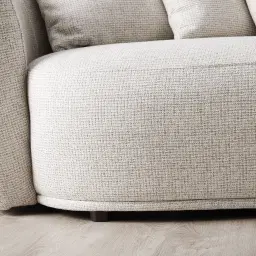 Everett Dove Grey Woven 2-Seater Fabric Sofa