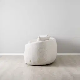 Everett Dove Grey Woven 2-Seater Fabric Sofa