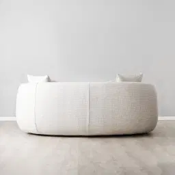 Everett Dove Grey Woven 2-Seater Fabric Sofa