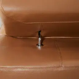 Alessia Savannah Brown Leather Dual Electric Recliner Lounge - Left