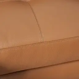 Alessia Savannah Brown Leather Dual Electric Recliner Lounge - Left