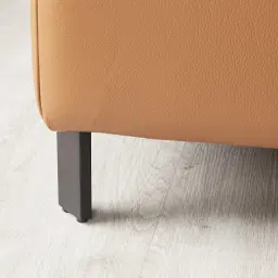 Alessia Savannah Brown Leather Dual Electric Recliner Lounge - Left