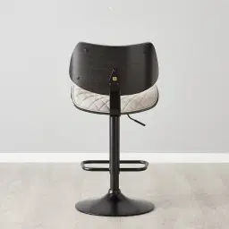 Cres Glacier Grey Vegan Leather Bar Stool