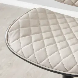 Cres Glacier Grey Vegan Leather Bar Stool