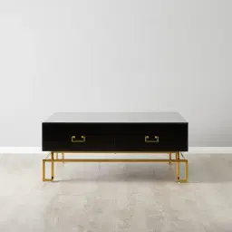 Luella Black 4-Drawer Coffee Table
