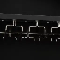 Fredrik Black Wooden Wine Display Cabinet	