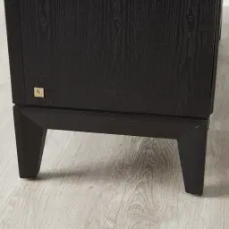 Fredrik Black Wooden Wine Display Cabinet	