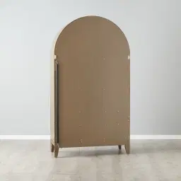 Fredrik Medium Brown Wooden Wine Display Cabinet