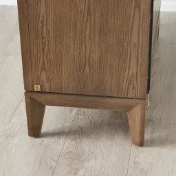 Fredrik Medium Brown Wooden Wine Display Cabinet