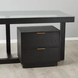 Dorothy Black Wooden Desk