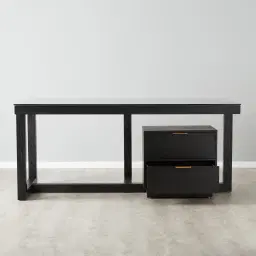 Dorothy Black Wooden Desk