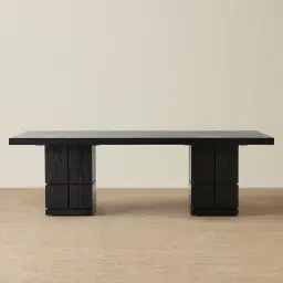 Portofino II Black Wooden Dining Table