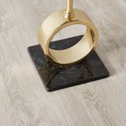Sloane Polished Gold Metal Side Table
