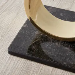 Sloane Polished Gold Metal Side Table