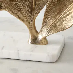 Feuille Morte Gold Metal Leaf Sculpture