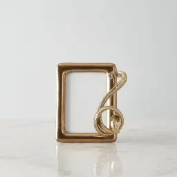 Desiree Polished Gold Metal Frame