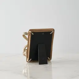 Desiree Polished Gold Metal Frame