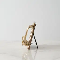 Desiree Polished Gold Metal Frame