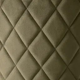 Arya II Olive Green Velvet Dining Chair - Brushed Gold Metal Legs