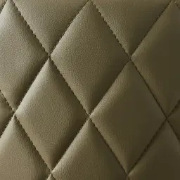 Arya II Sage Green Vegan Leather 67cm Counter Stool - Brushed Gold Metal Legs