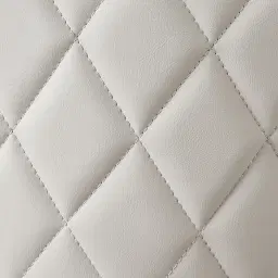 Arya II Glacier Grey Vegan Leather 67cm Counter Stool - Black Nickel Metal Legs