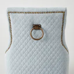 Vivienne Light Blue Woven Fabric Dining Chair
