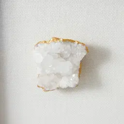 Snow White Crystal Shadow Box With Black Frame