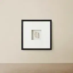 Clear Agate Shadow Box With Black Frame