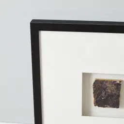Purple Stone Shadow Box With Black Frame