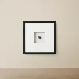 Violet Crystal Shadow Box With Black Frame