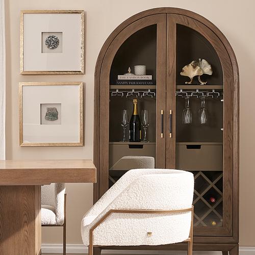 Blue Storm Stone Shadow Box With Gold Frame