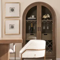 Blue Storm Stone Shadow Box With Gold Frame