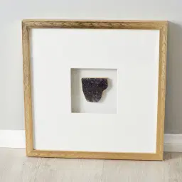 Purple Stone Shadow Box With Gold Frame