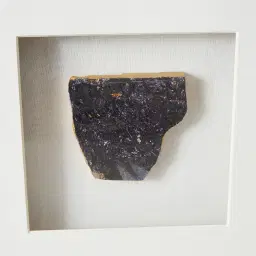 Purple Stone Shadow Box With Gold Frame